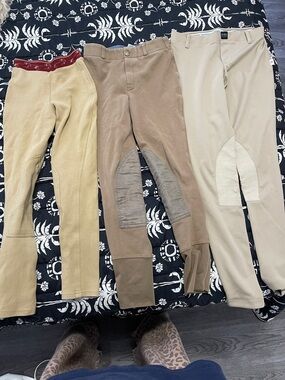 Kids Riding Breeches - Tan, Brown, Cream